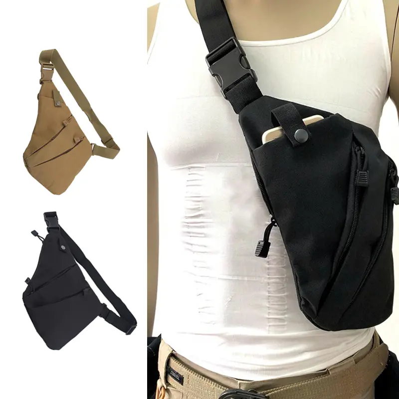 men Tactical shoulder Anti-theft Chest bags