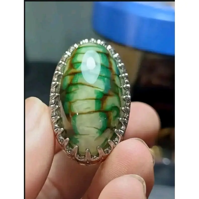 Cincin pria model Sisik naga top terpoluler Full Serat ring variasi kuku dan cakar  Rings anti 5