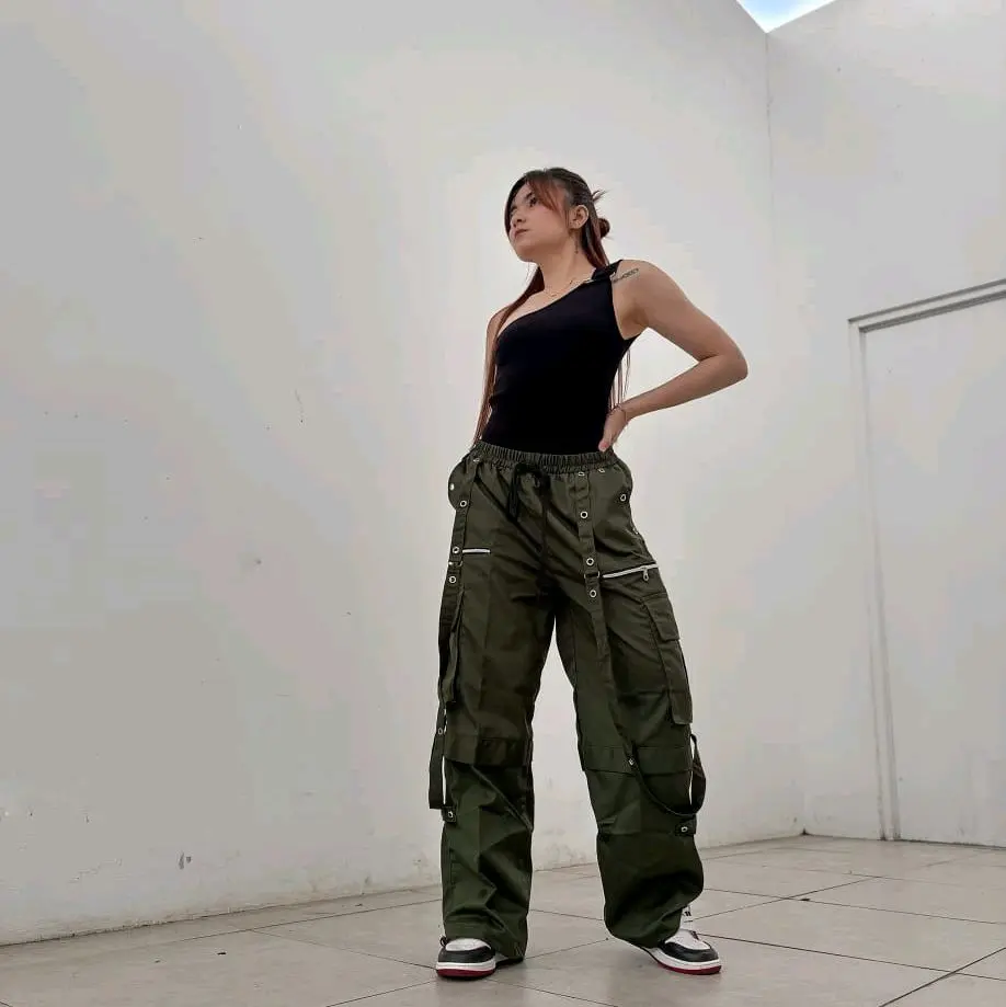PLANET Celana wideleg celana Korea SYNG Panjang
