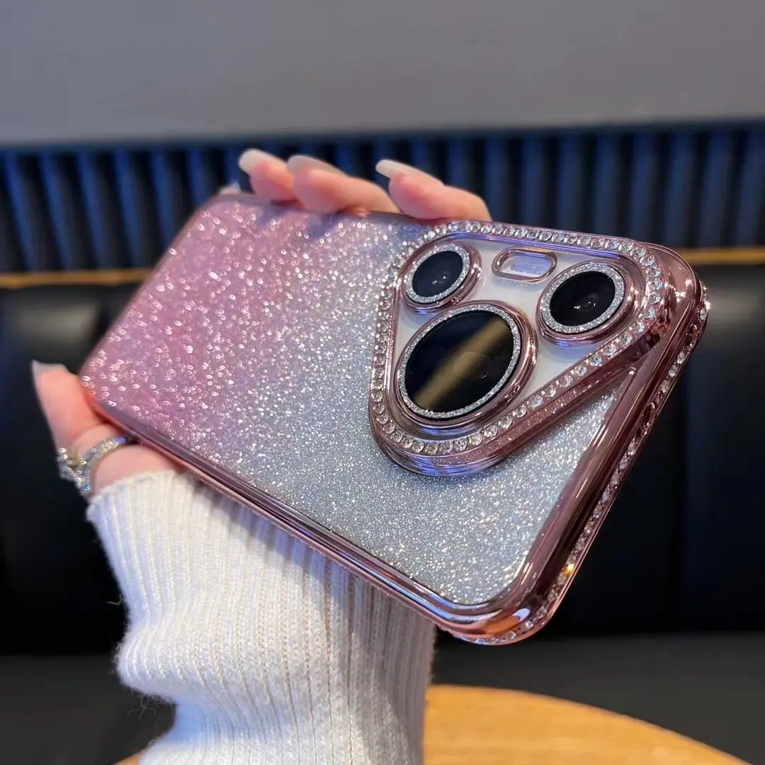 Sparkling TPU phone case for Huawei Pura 70 Pro Pura70  all inclusive protective cover  silicone soft shell back cover Accessories