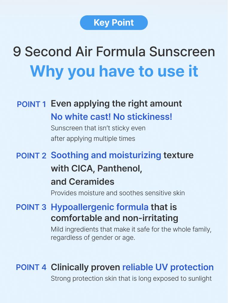 Product Introduction of [LYLYL] 9 Second Air Formula Sunscreen (50ml/10ml) Sun Protection 7
