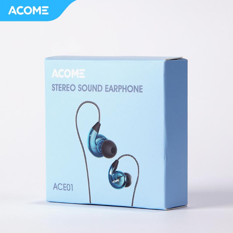 【EKSKLUSIF WILLIE SALIM】ACOME ACE01 3D Subwoofers Powerfull Bass Transparent Black Wire Body Garansi 24 Bulan