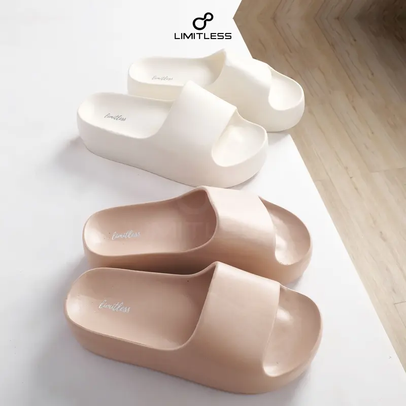 Sandal Wanita Slop Mewah skena  Sendal Cewe LYODRA Korea Fashion Imut Hak Tinggi Kekinian Empuk Shoes Cewek Dewasa Wedges Sendal pesta Ringan sepatu 1