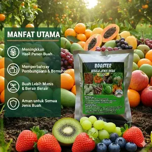 Booster Penyubur dan Pelebat Buah Segala Jenis 250gr MI Nutrisi Lengkap untuk Pertumbuhan Optimal dengan Kandungan Nutrisi Lengkap