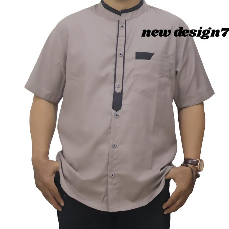 Kemeja koko Baju Pria dewasa lengan pendek 0