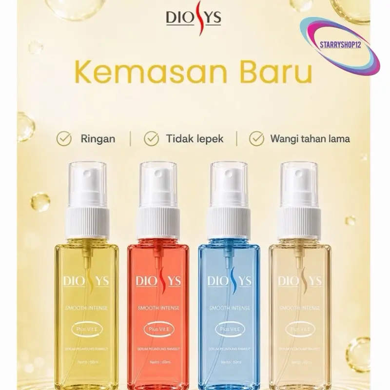 Diosys Serum Pelindung rambut 60ml plus vitamin E DIOSYS diosys hair serum vitamin hair perawatan rambut spray