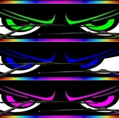 Stiker strobo mata kedip mini hologram stiker miniatur mainan stiker kecil Toys 2