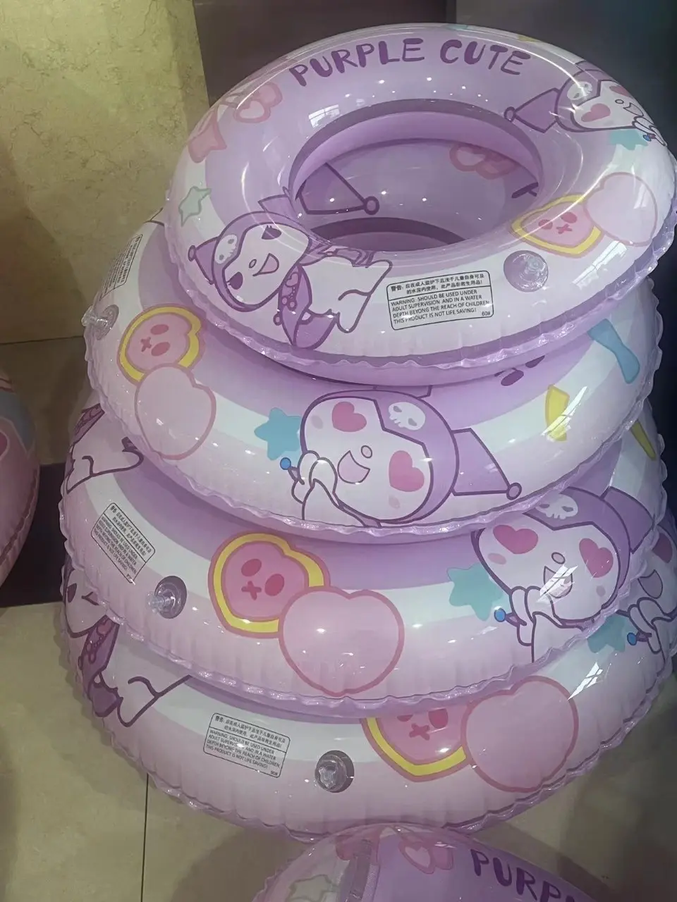 Pelampung renang anak/ pelampung bulat karakter motif cinnamorol my melody dan kuromi NEW