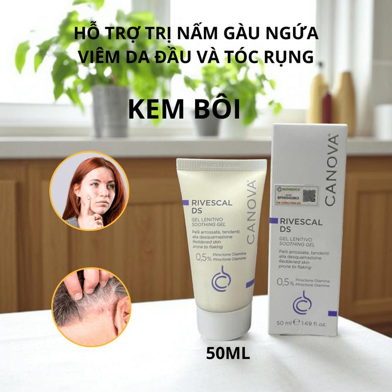 Product Introduction of Chuyên Nấm Gàu Viêm Da Tiết Bã - Dầu Gội Kem Bôi Canova Rivescal DS Nhập Khẩu Chính Hãng Từ Ý 32