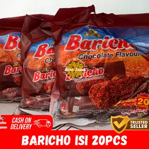 Baricho Oat Sereal Bag Isi 20pcs Rasa Coklat / Snack Sereal Gandum Bar Termurah grosir camilan