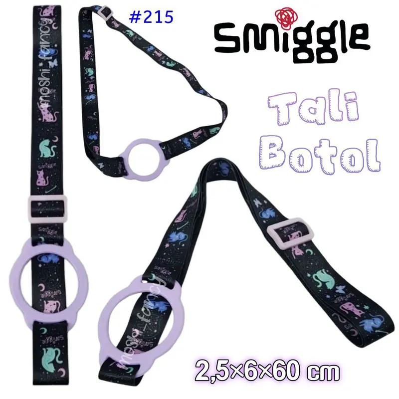 Tali Botol Smiggle Strap Panjang / Tali Botol Selempang Anak / Tali Tempat Minum Anak 5