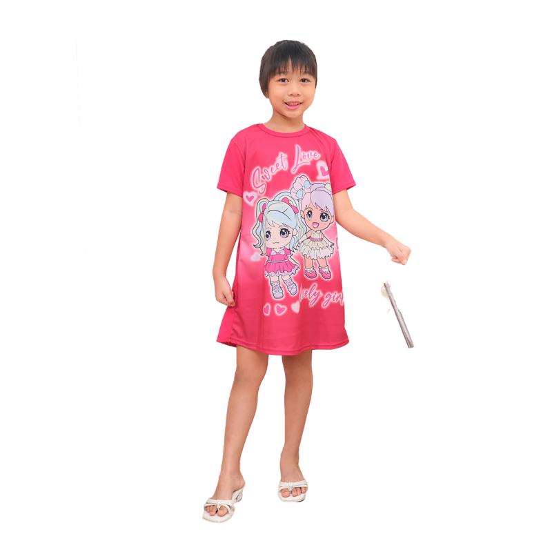 PROMO DASTER ANAK PEREMPUAN USIA 1-9 TAHUN ISI 6 PCS PRINTING FASHION BAJU TIDUR ANAK PROMO PAKET 2 4