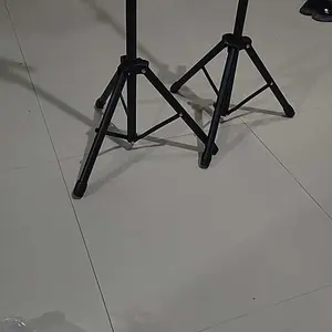 Tripod Banner 2 Sisi Stand Banner Promosi Kokoh Aluminium Alloy Hitam Adjustable Height 225cm x 125cm Praktis untuk Indoor & Outdoor