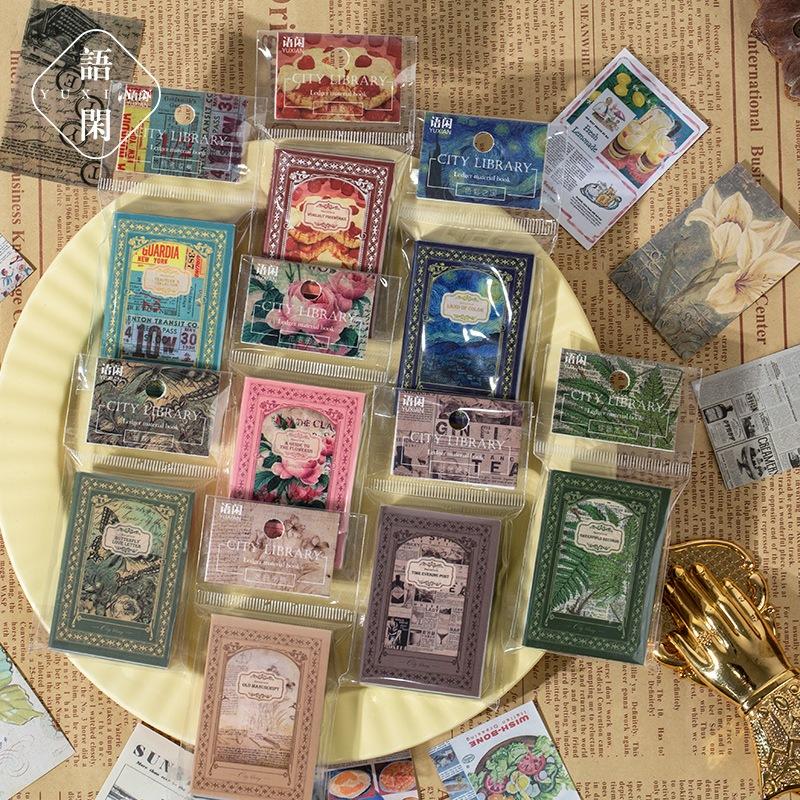 【MAPLESOL】100Pcs Scrapbook Deco Paper DIY Planner BuJo Kertas Decor Journal / Kertas Dekorasi Planner Hiasan 0