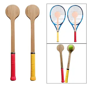 Tennis Sweet Spot Racket Wooden Tennis Spoon Swing Training Racket