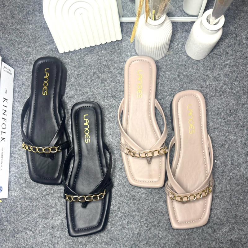 Lanoes Sandal Wanita Korean Style Terbaru Empuk Kekinian 1