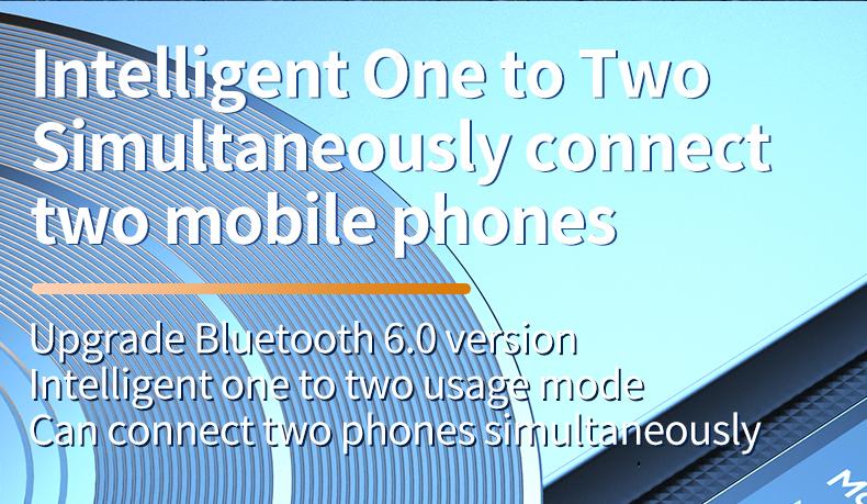 Headset Telinga Tunggal dengan Mikrofon Bluetooth 6.0 Earphone Peredam Kebisingan Speaker Mini Tahan Air Tampilan LED Bebas Genggam Waktu Siaga Panjang