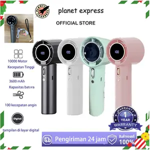 Mini kipas Strong Wind 100 Gear Wind Speed kipas angin Digital Display Adjustable Turbo kipas tangan