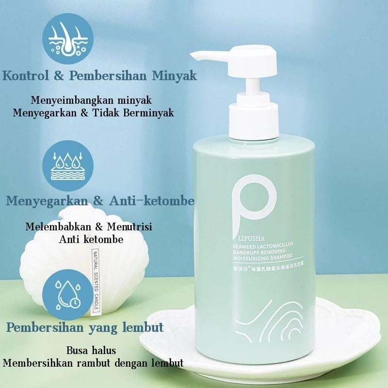 Shampoo anti ketombe Shampoo psoriasis Penghilang ketombe anti gatal Sampo ketombe berkerak Kontrol Minyak Pembersih Dalam sea Salt Shampoo - Gel Lidah Buaya