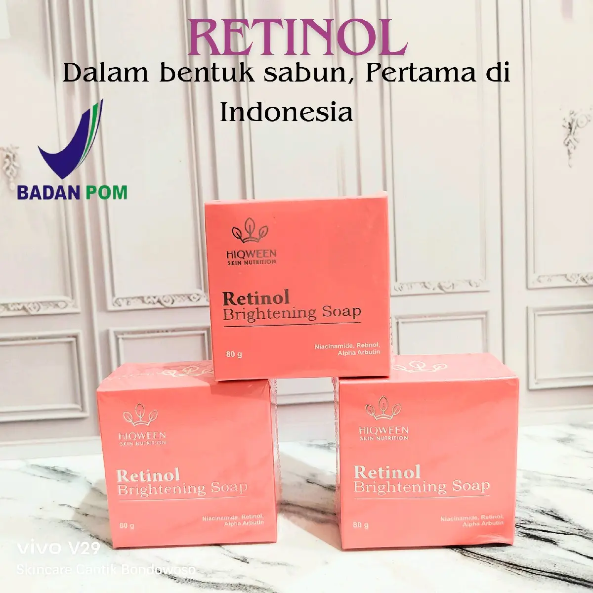 RETINOL SABUN WAJAH UNTUK FLEK HITAM/ SABUN RETINOL BPOM ORIGINAL 100%