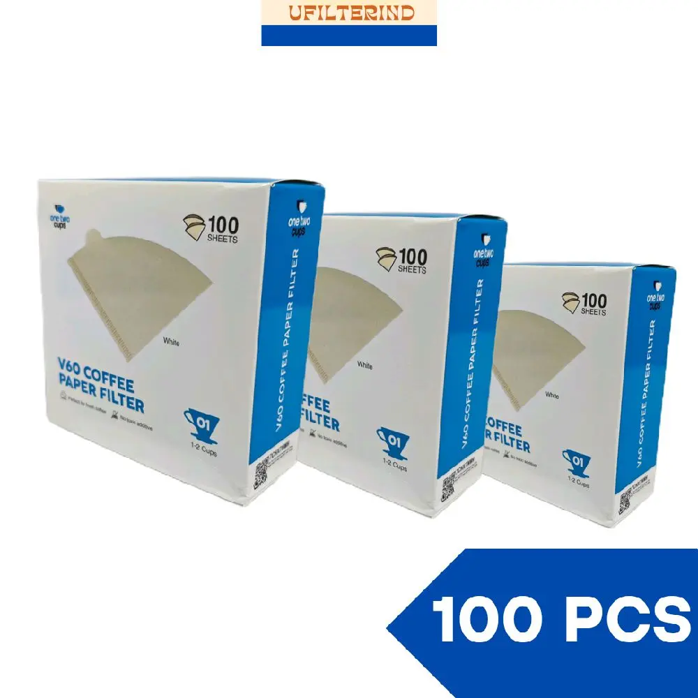 Paper Filter Coffee V60 100pcs For 1-2 Cups
