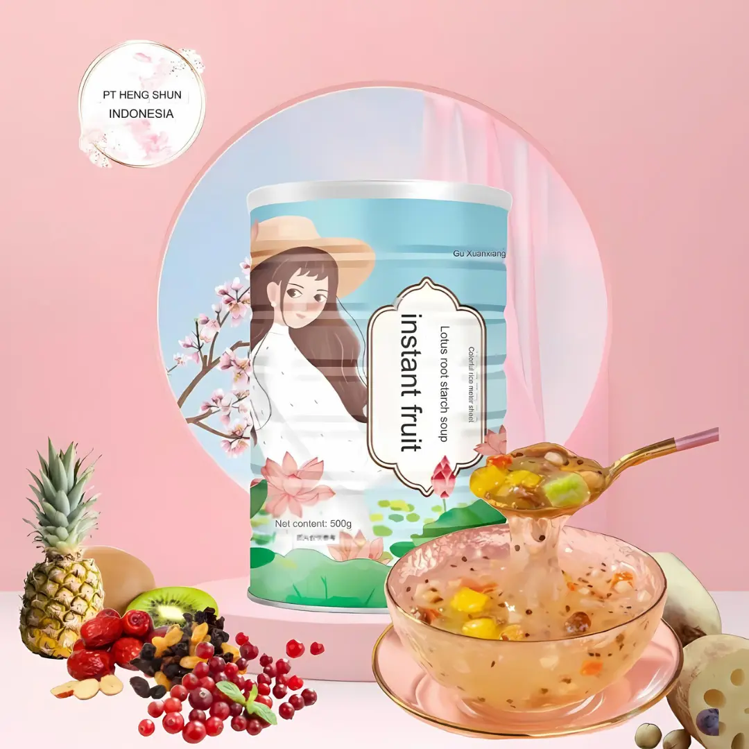 [BPOM] Bubur Teratai Instan/Bubuk Akar Teratai/Lotus Root Powder Oufen 500/400gr Food Rice