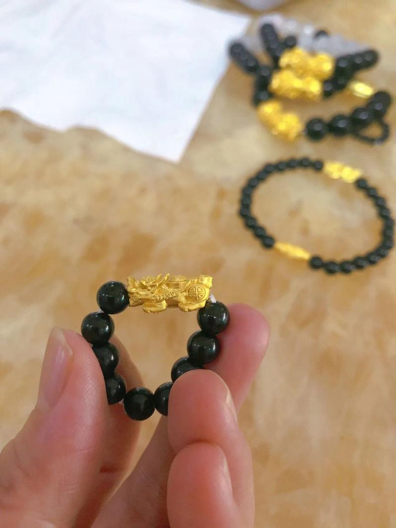 Product Introduction of little fu lucky fengshui pixiu female and male ring with gold plated 1