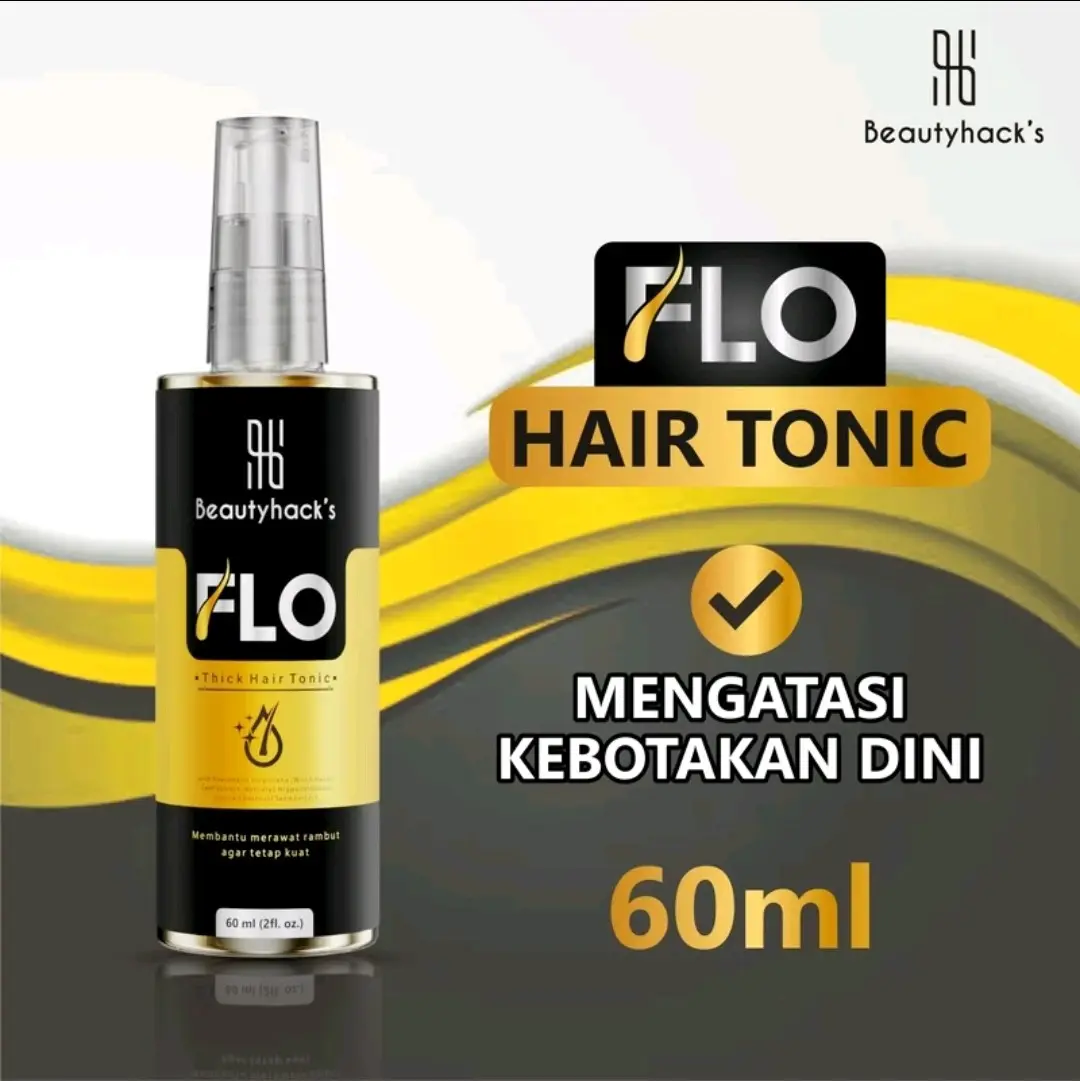 PROMO!! FLO Hair Tonic Asli Original Penumbuh Rambut Alami Hair Treatment Melebatkan Rambut Rontok