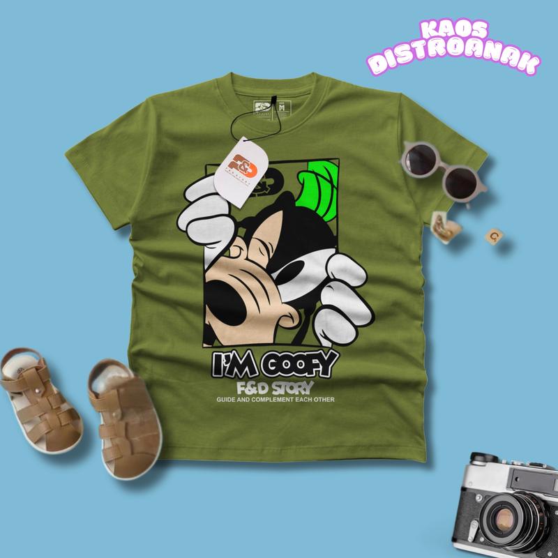 Baju Kaos Distro Anak Santai Bahan Katun 30s Usia 4-12 Tahun Cotton Laki-Laki Perempuan Motif Fashion atasan 6-7 tahun - Premium Cotton 30S 7