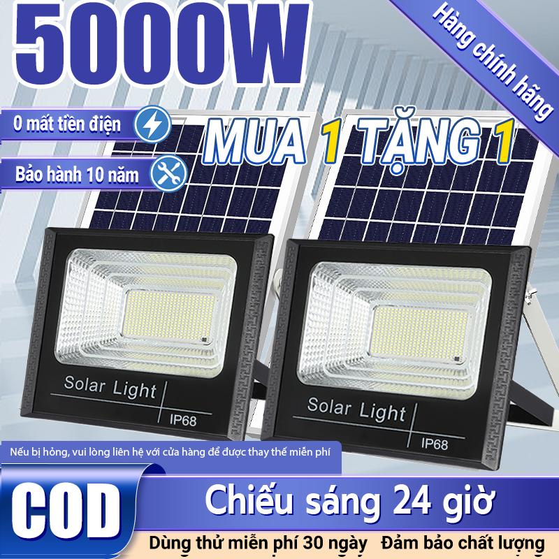  Đèn năng lượng mặt trời 5000W IP68 chính hãng tiết kiệm điện 100% ánh sáng trắng tuổi thọ 50000 giờ bảo hành 10 năm giao hàng 24 giờ phù hợp trang trí sân vườn ban công đènnlmt đèn năng lượng 30000w đen năng mặt trời led solar light đèn năng lượng 50000w 