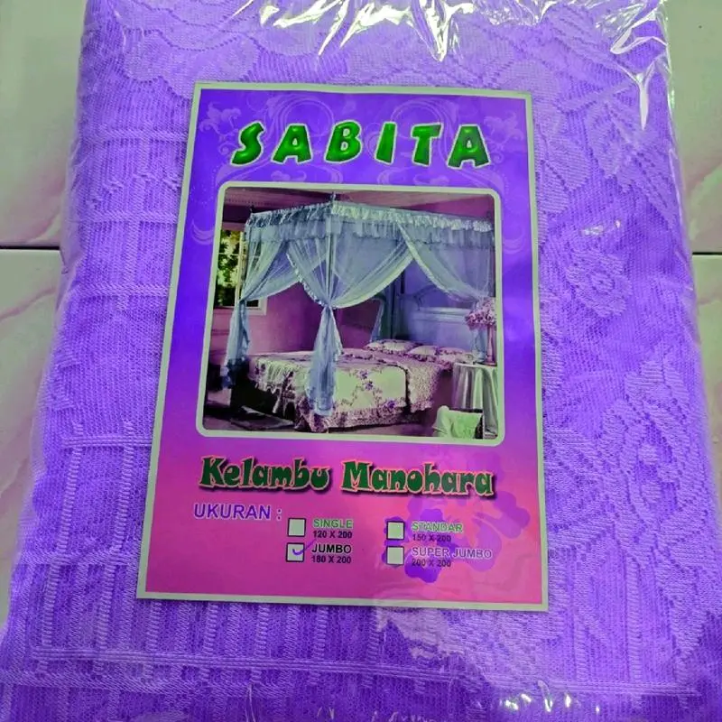 kelambu burkat motif bunga ukuran 200x180 4