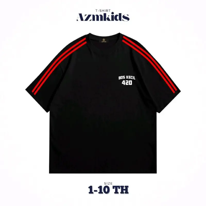 Kaos Anak Bos kecil AZMKIDS 1-10 tahun cotton combad 24s unisex Combed Laki-Laki Distro Pakaian Fashion 4