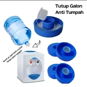2pcs Tutup Galon Anti Tumpah Penutup Galon Air Plastik Anti Bocor Tahan Lama Mudah Digunakan untuk Rumah & Kantor