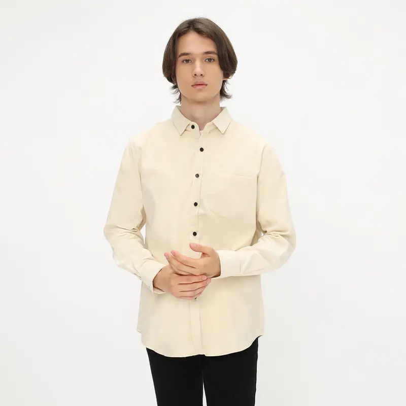 HELTEN Kemeja Corduroy Warna Kubus Gold Maroon Biru Mint Army Abu  Navy Hitam Putih Krem Coklat Muda Hijau Tua Lengan Panjang Comfort Slim Varian Warna Pria Baju Katun Kantor Casual Distro 6