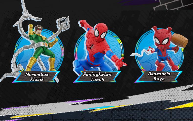 [HOT!]BLOKEES Marvel Spider-Man Galaxy Version 05 blind box Venom Spider-Man Secret 1/36  Spiderman blindbox GV05