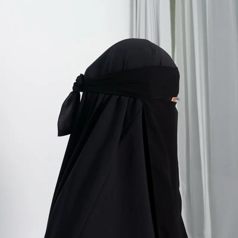 NIQAB BANDANA PREMIUM BY NASYWAH-bahan siffon silk arab-NIQOB CADAR 8