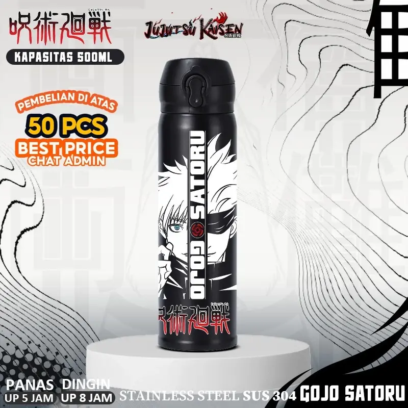 Botol Minum Custom Tumbler ANIME Jujutsu Kaisen Demon Slayer SPY X Family Vacuum Tumbler 1
