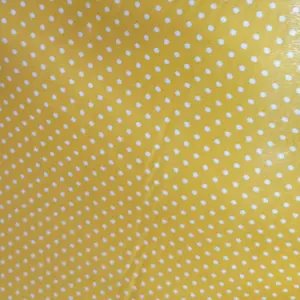 Kain poli TC warna kuning setengah meter variasi pakaian baju onde endol polkadot
