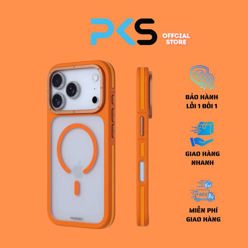 Ốp Lưng Youngkit Rock San | Nhựa PC Nhám Mờ | Tích Hợp Magsafe | Chống Sốc, Chống Ố