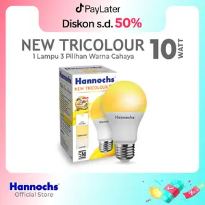 Hannochs - Lampu LED New Tricolour - 10W - 1 Lampu 3 pilihan warna cahaya