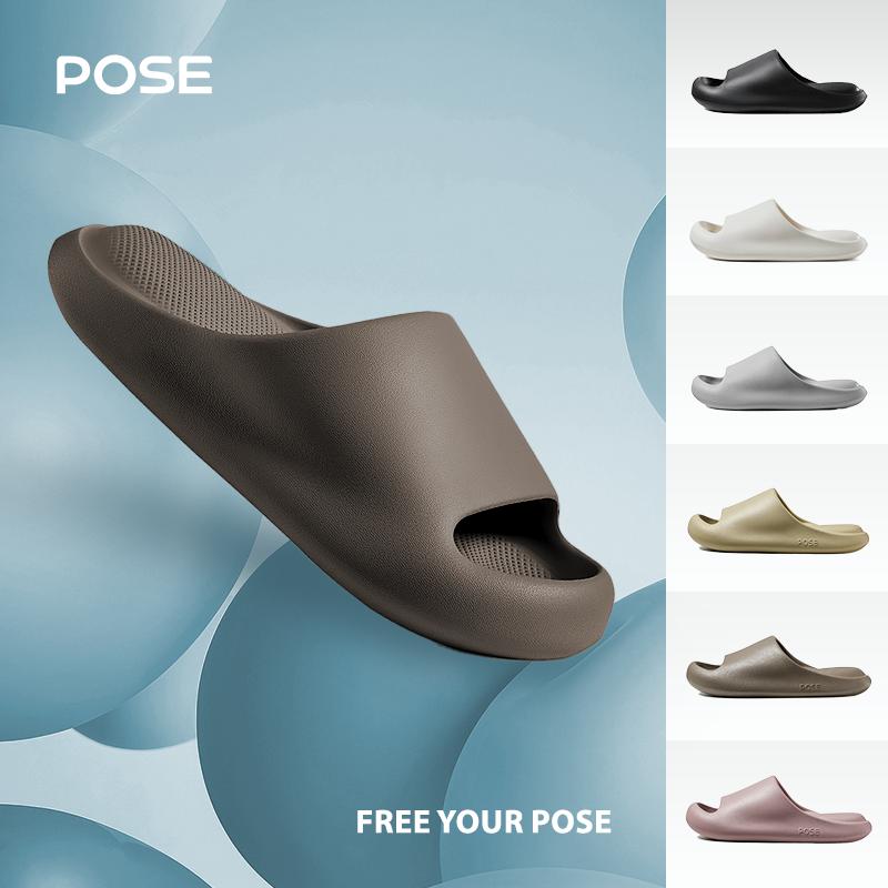 【Dép thư giãn 【Up to size 49 livestream POSE Cloud Bounce DéP Chống trượt Chống ồn Đàn hồi Giảm chấn Tiện lợi Trong nhà Phòng tắm Nam nữ Cặp đôi Đồ gia dụng Đồ gia dụng Nhiều màu Sản phẩm bán chạy P15819S P68101 Slipper Đế Bằng