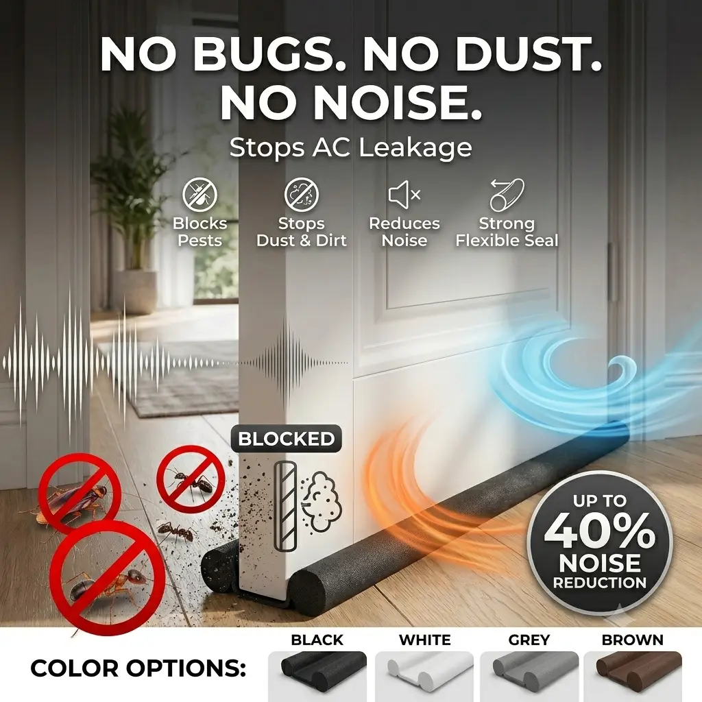 #1 HIP Upgrading Door Strip Bottom Sealing Guard Sealer Flexible Stopper Door Sound Proof Reduce Noise Durable 1M Anti Insect & Cockroach #AE290 SGStock
