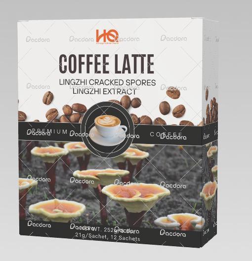 HQ LINGZHI COFFEE LATTE 12 SACHETS IN STOCK BIG PROMOTION 1