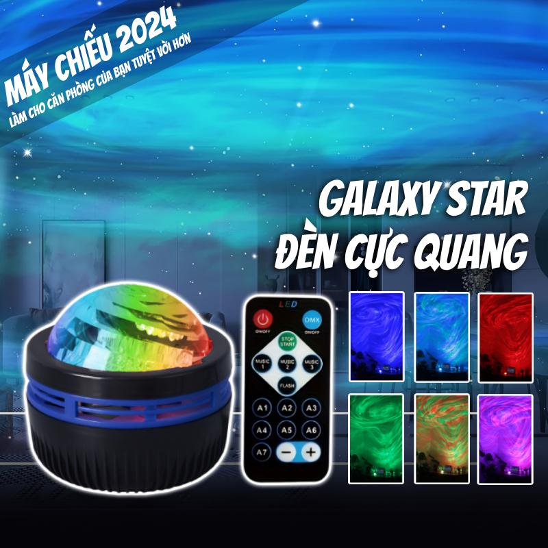 Đèn GALAXY Cực Quang UStyle Q6S Đèn Xoay 360 Độ 7 Màu,Đèn Chiếu Bầu Trời Sao đèn ngủ con mắt động magic lights đèn sóng nước hoàng hôn đèn sao hoả đèn hoàng hôn cảm biến nháy theo nhạc galaxy ngân hà đèn trời bay đèn đám mây decor đèn ảo giác