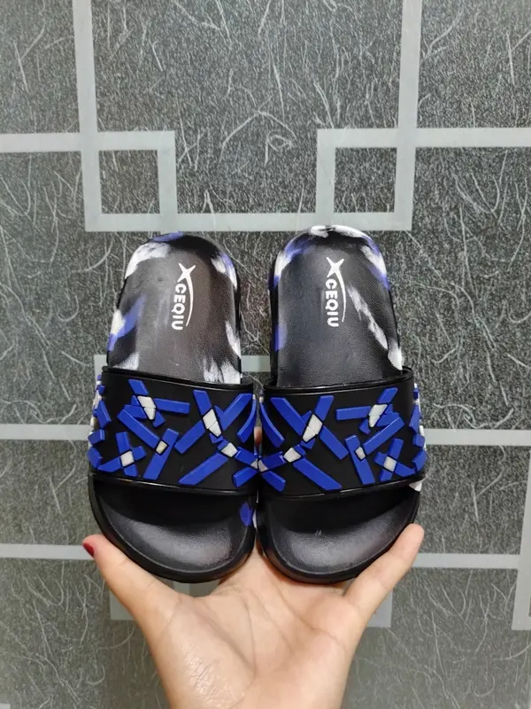 New Sandal Slide Laki-laki Anak - Dewasa Model Sandal Slide Motif Batik Keren Dlx Ceqiu 5