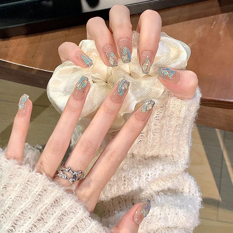 Product Introduction of [Free Jelly Glue] French Manicure Short False Nails Manicure Fake Nails Fake Nails Cute Fake Nails Angry Nails Short Nail Polish 21