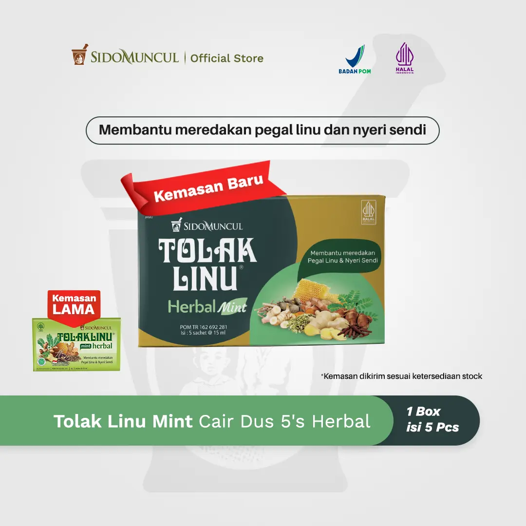 Tolak Linu Mint Cair Dus 5's Obat Natural