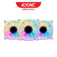 Gambar CUBE GAMING MYSTIQUE FAN White 12CM 3 in 1 PWM A-RGB dari COC Komputer Kota Administrasi Jakarta Pusat 1 Tokopedia