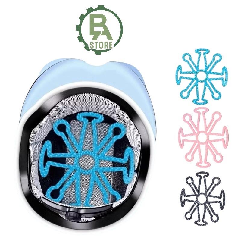 Miếng Lót Nón Bảo Hiểm Dùng Cho Xe Máy Xe Đạp Mềm Êm Ái Giúp Giảm Ngứa Da Đầu Ngăn Mồ Hôi