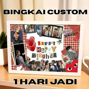 Scrapframe Bingkai Custom Foto  - Kado Unik Hadiah Ulang Tahun, Anniversary, Wisuda | Ukuran 10R